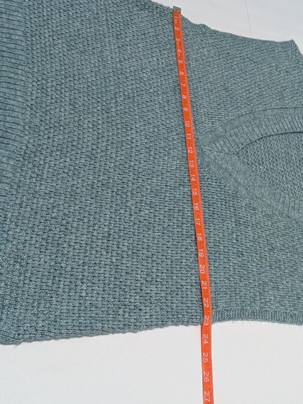 J Jill Women's Sweater Vest Petite XL Blue Spruce V Neck Knit Sleeveless - Picture 11 of 11